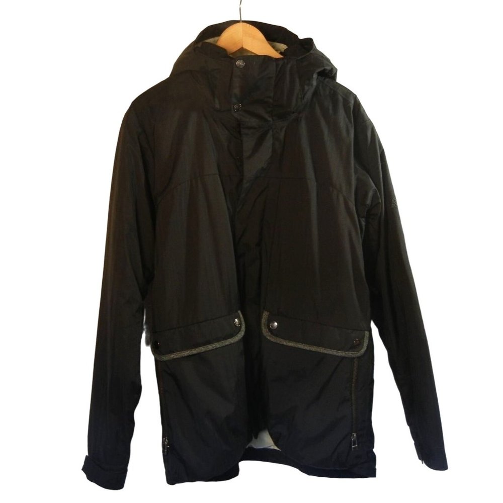 Snow jacket Bonfire Rainer snowboard hooded jacket, coat women's Large Black